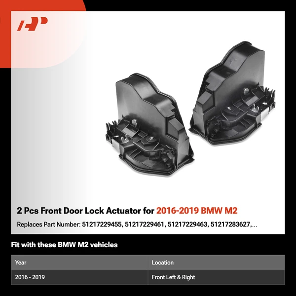 2 Pcs Front Door Lock Actuator for 2016-2019 BMW M2