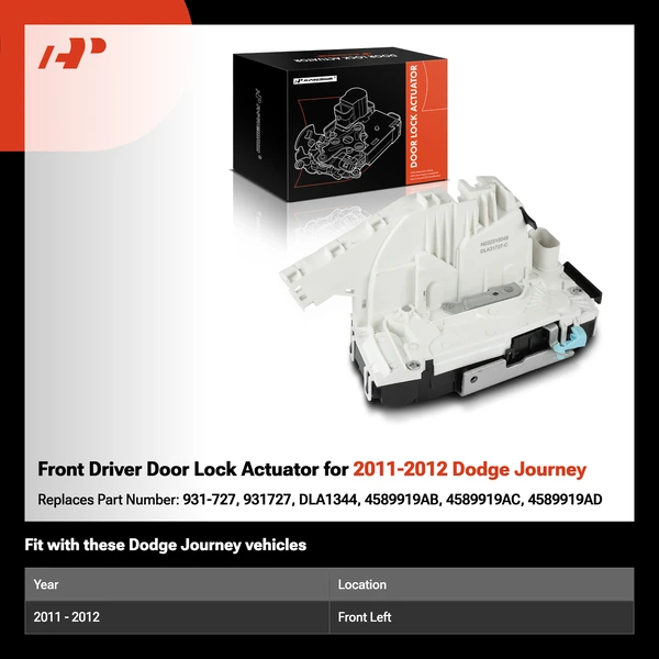 Front Driver Door Lock Actuator for 2011-2012 Dodge Journey