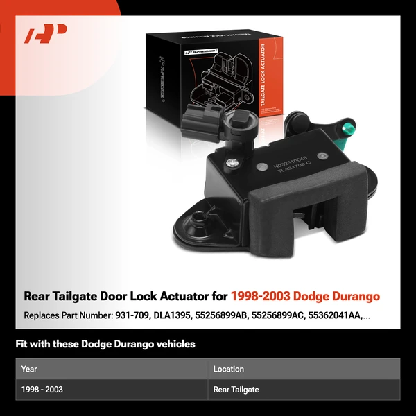 Rear Tailgate Door Lock Actuator for 1998-2003 Dodge Durango