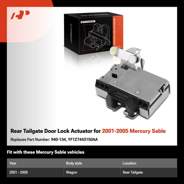 Rear Tailgate Door Lock Actuator for 2001-2005 Mercury Sable