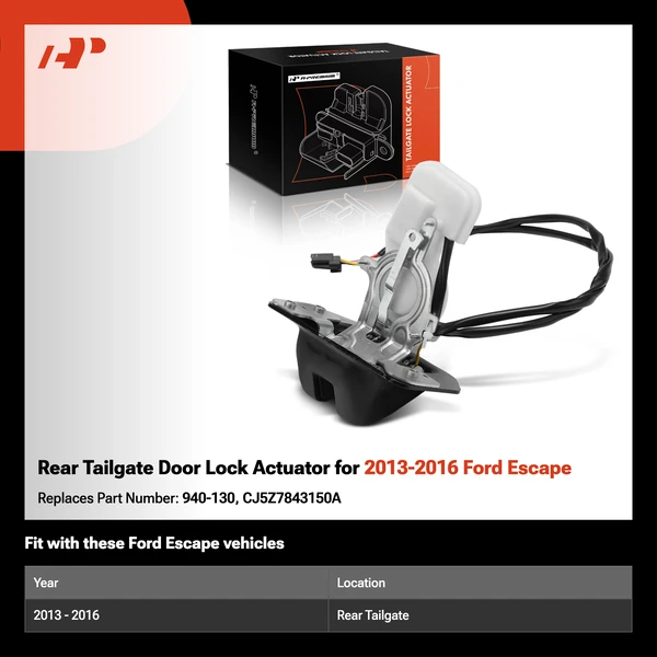 Rear Tailgate Door Lock Actuator for 2013-2016 Ford Escape
