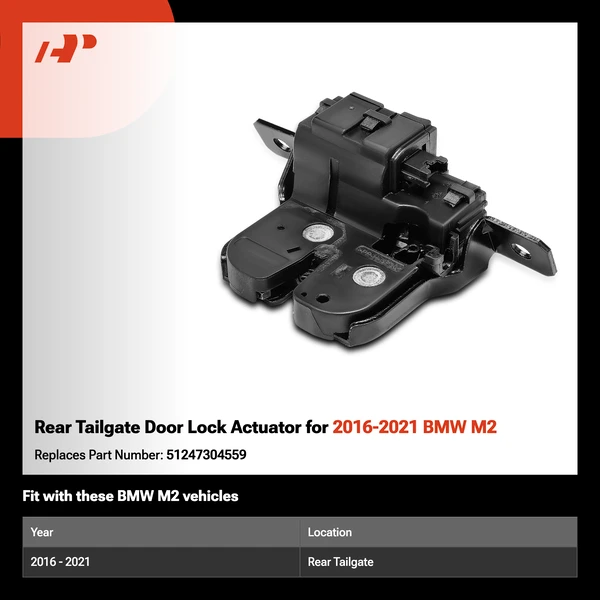 Rear Tailgate Door Lock Actuator for 2016-2021 BMW M2