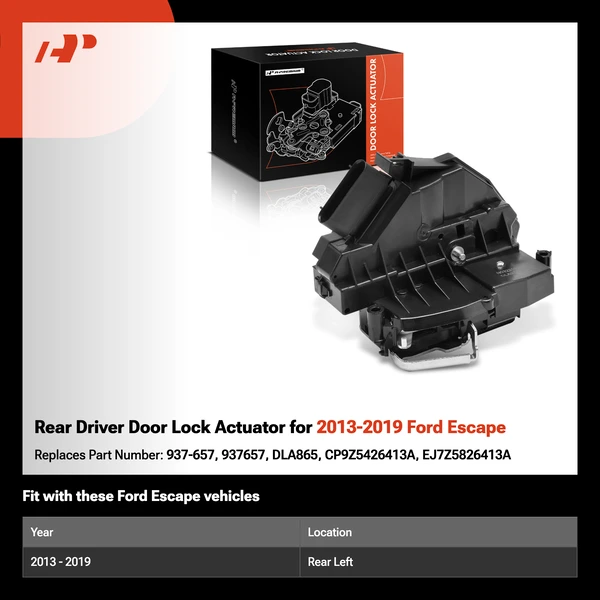 Rear Driver Door Lock Actuator for 2013-2019 Ford Escape