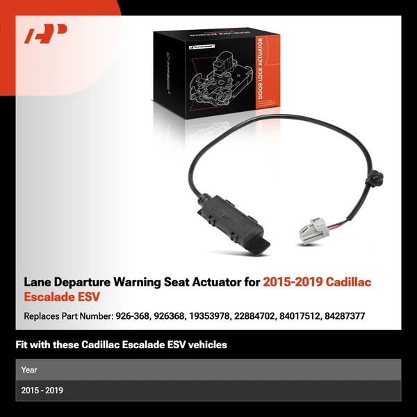 Lane Departure Warning Seat Actuator for 2015-2019 Cadillac Escalade ESV
