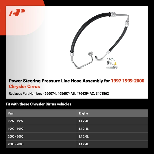 Power Steering Pressure Line Hose Assembly for 1997 1999-2000 Chrysler Cirrus