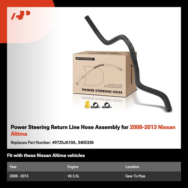 Power Steering Return Line Hose Assembly for 2008-2013 Nissan Altima