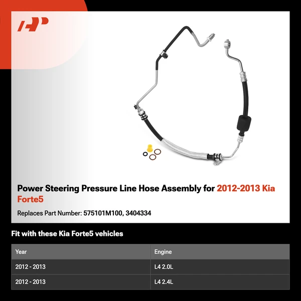 Power Steering Pressure Line Hose Assembly for 2012-2013 Kia Forte5