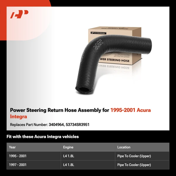 Power Steering Return Hose Assembly for 1995-2001 Acura Integra