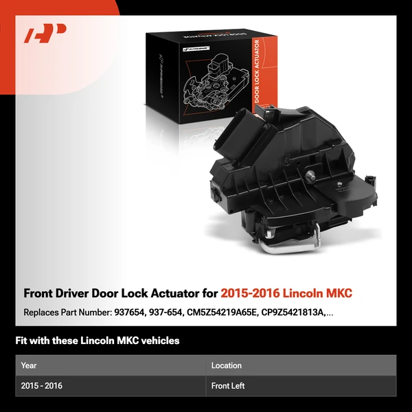 Front Driver Door Lock Actuator for 2015-2016 Lincoln MKC