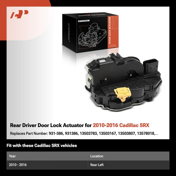 Rear Driver Door Lock Actuator for 2010-2016 Cadillac SRX