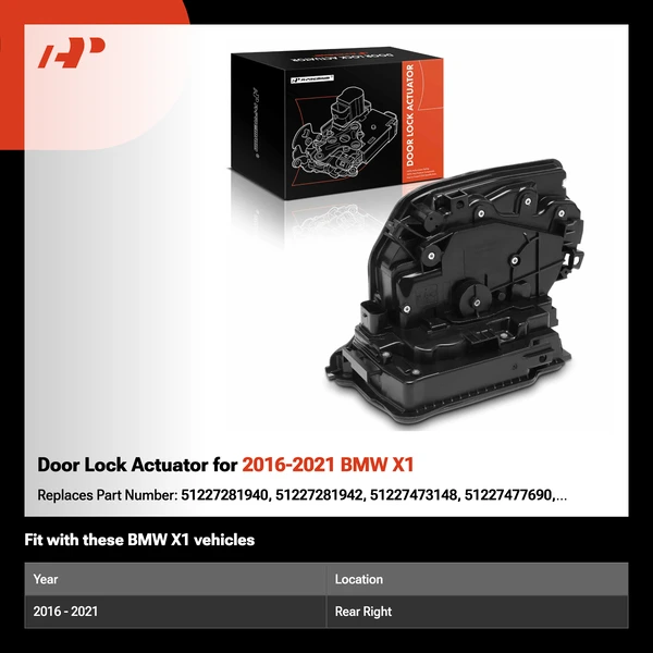 Door Lock Actuator for 2016-2021 BMW X1