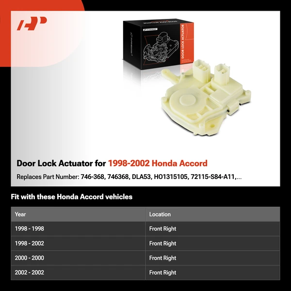 Door Lock Actuator for 1998-2002 Honda Accord