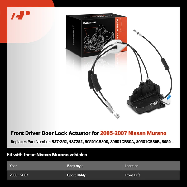 Front Driver Door Lock Actuator for 2005-2007 Nissan Murano