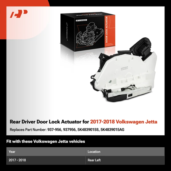 Rear Driver Door Lock Actuator for 2017-2018 Volkswagen Jetta