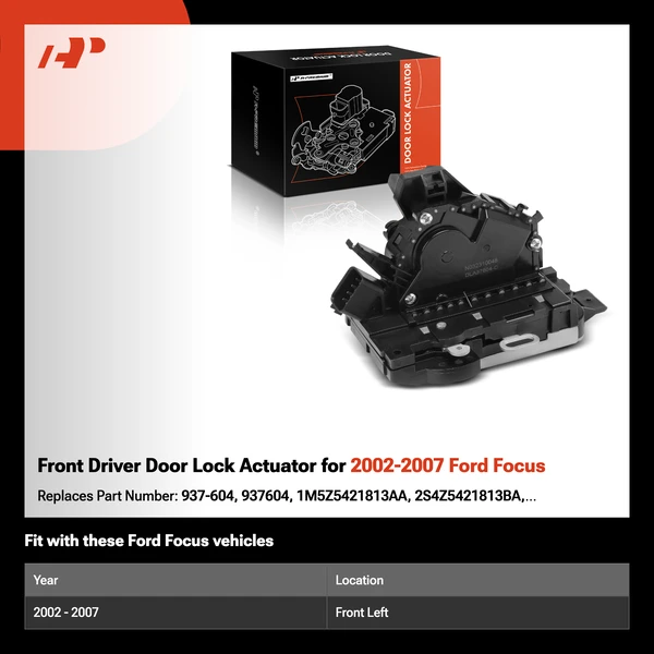 Front Driver Door Lock Actuator for 2002-2007 Ford Focus