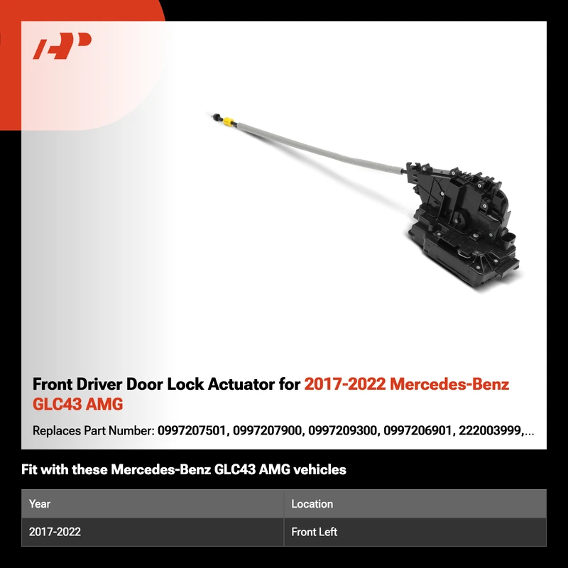 Front Driver Door Lock Actuator for 2017-2022 Mercedes-Benz GLC43 AMG