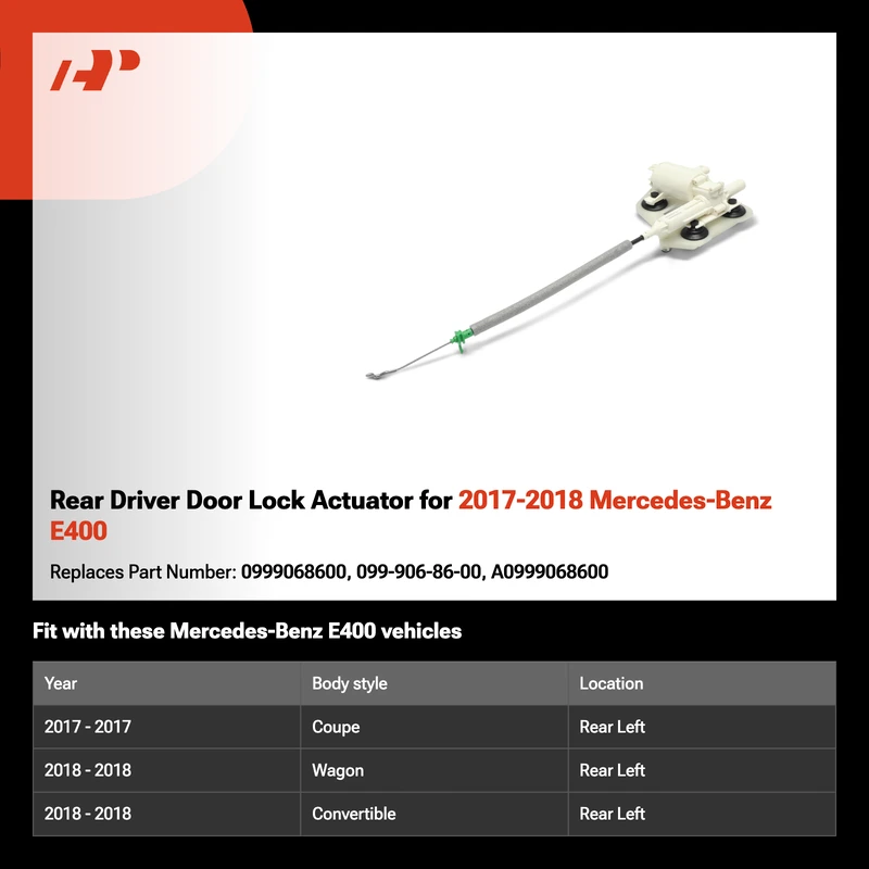 Rear Driver Door Lock Actuator for 2017-2018 Mercedes-Benz E400