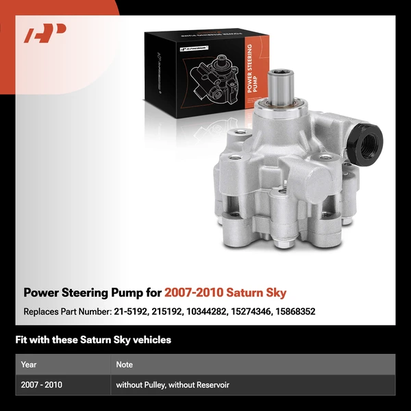 Power Steering Pump for 2007-2010 Saturn Sky
