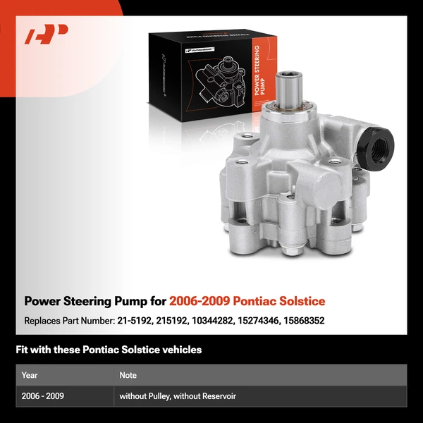 Power Steering Pump for 2006-2009 Pontiac Solstice