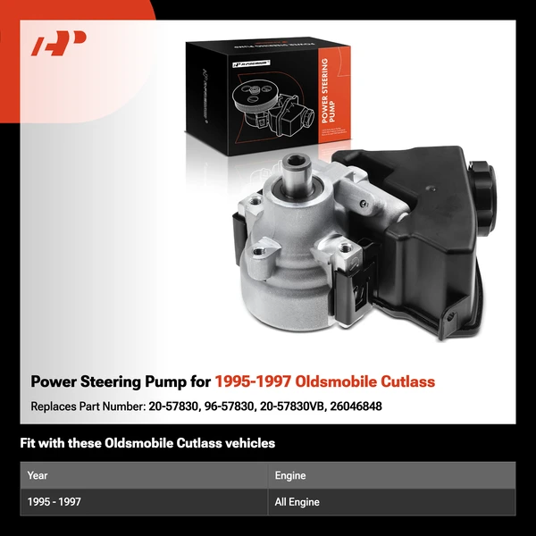 Power Steering Pump for 1995-1997 Oldsmobile Cutlass