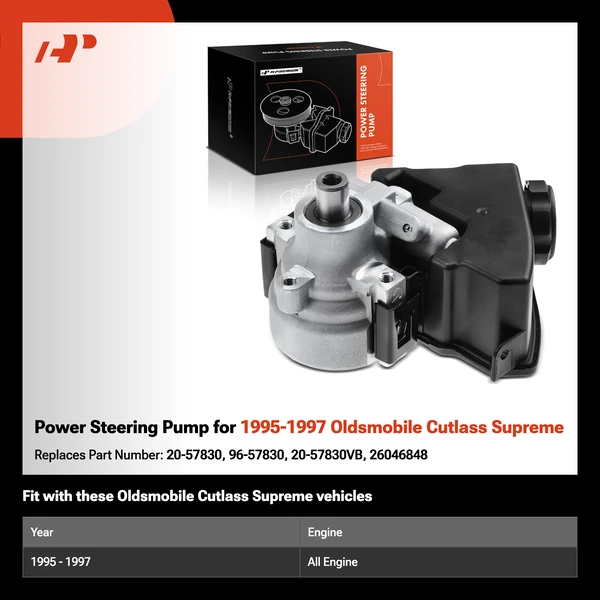 Power Steering Pump for 1995-1997 Oldsmobile Cutlass Supreme