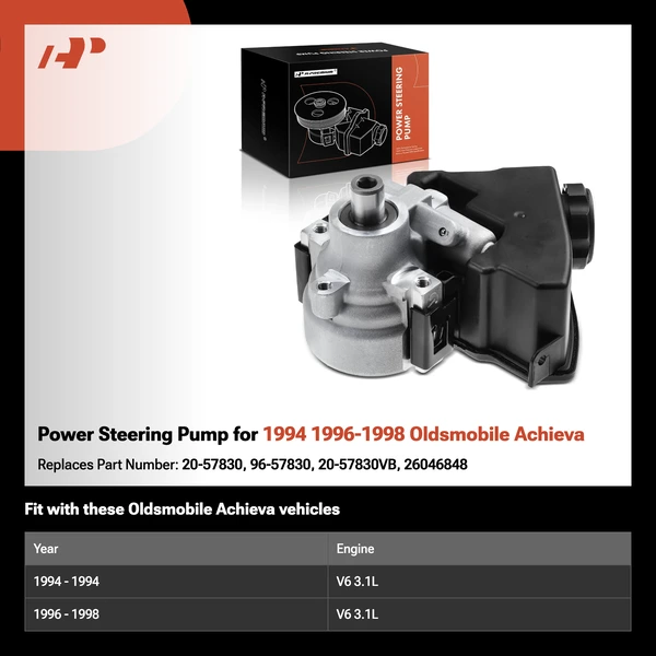 Power Steering Pump for 1994 1996-1998 Oldsmobile Achieva