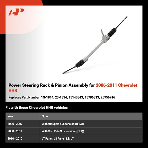 Power Steering Rack & Pinion Assembly for 2006-2011 Chevrolet HHR