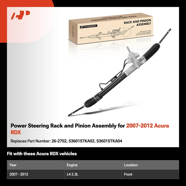 Power Steering Rack and Pinion Assembly for 2007-2012 Acura RDX