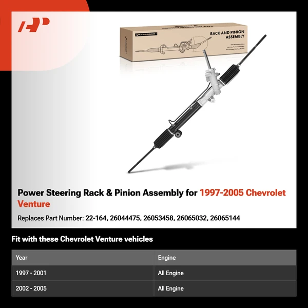 Power Steering Rack & Pinion Assembly for 1997-2005 Chevrolet Venture