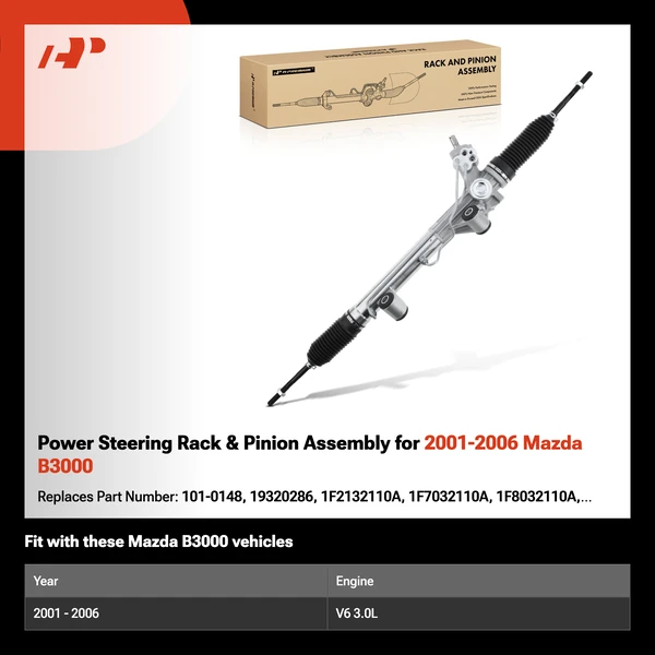 Power Steering Rack & Pinion Assembly for 2001-2006 Mazda B3000