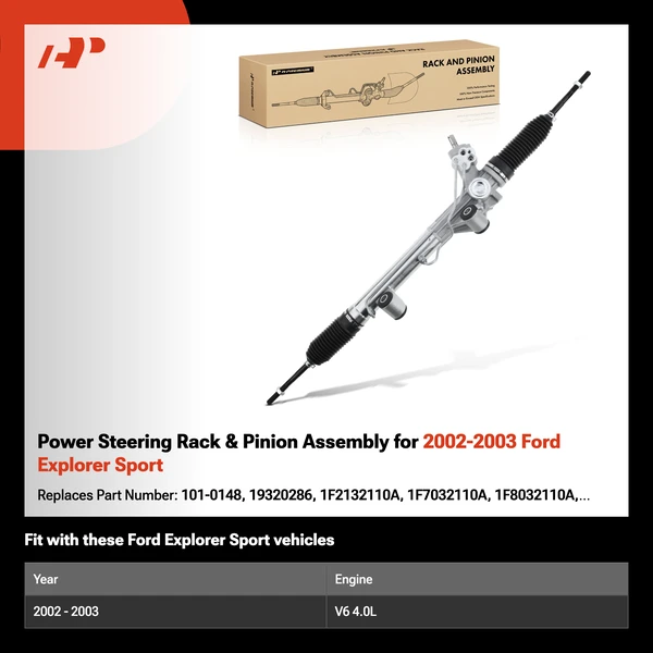 Power Steering Rack & Pinion Assembly for 2002-2003 Ford Explorer Sport