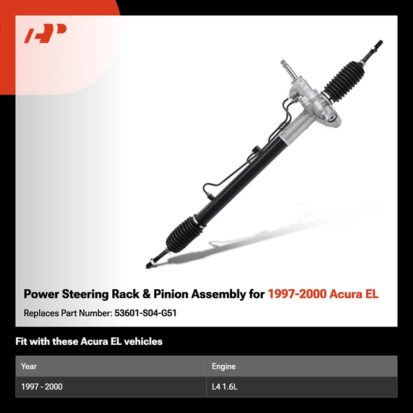 Power Steering Rack & Pinion Assembly for 1997-2000 Acura EL