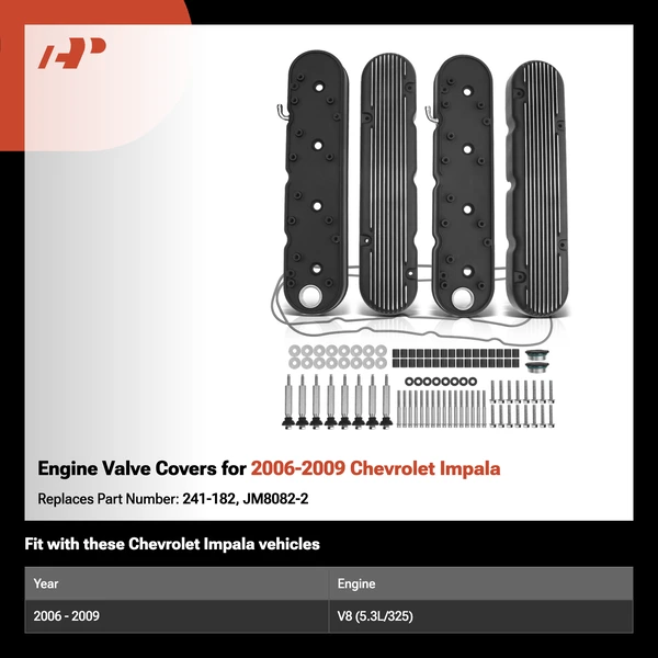 Engine Valve Covers for 2006-2009 Chevrolet Impala