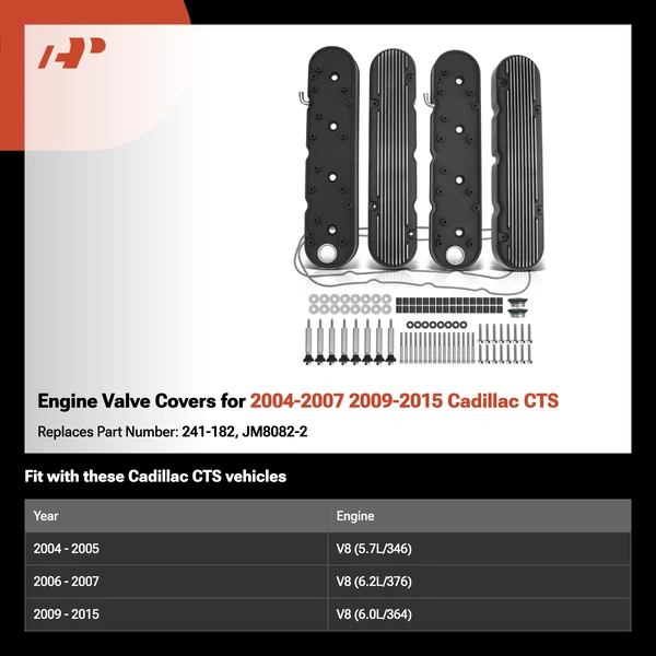 Engine Valve Covers for 2004-2007 2009-2015 Cadillac CTS