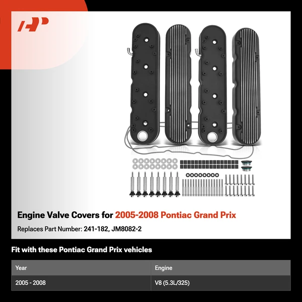 Engine Valve Covers for 2005-2008 Pontiac Grand Prix