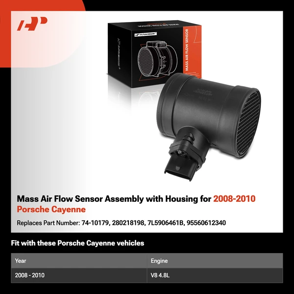 Mass Air Flow Sensor Assembly with Housing for 2008-2010 Porsche Cayenne