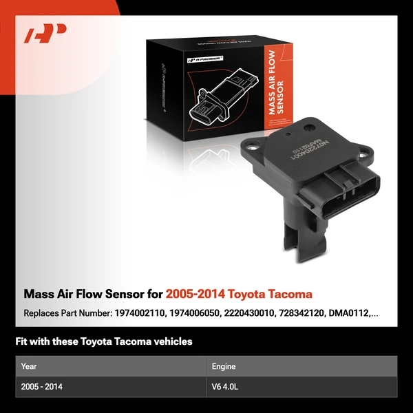 Mass Air Flow Sensor for 2005-2014 Toyota Tacoma