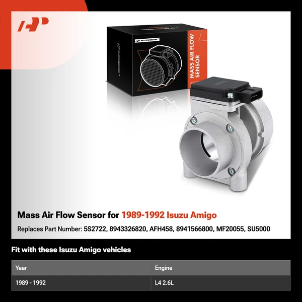 Mass Air Flow Sensor for 1989-1992 Isuzu Amigo