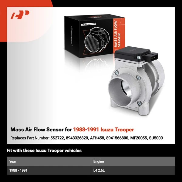 Mass Air Flow Sensor for 1988-1991 Isuzu Trooper