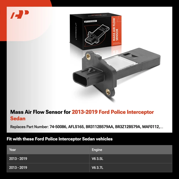 Mass Air Flow Sensor for 2013-2019 Ford Police Interceptor Sedan