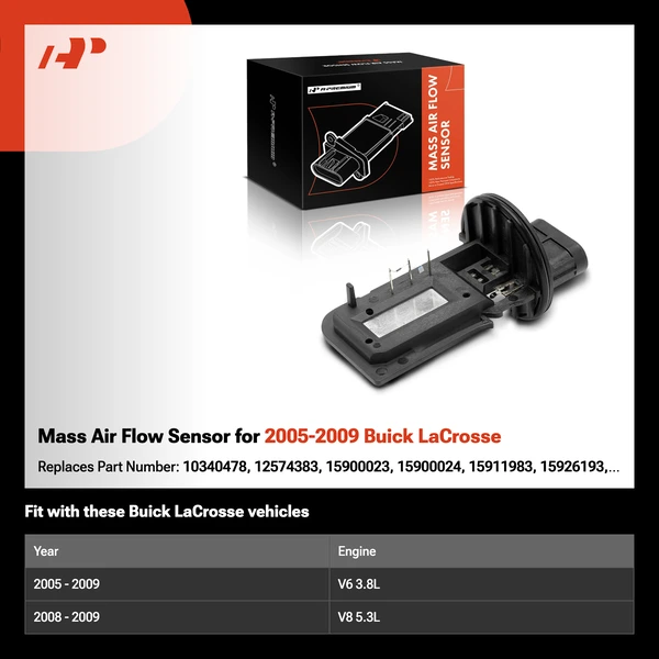 Mass Air Flow Sensor for 2005-2009 Buick LaCrosse