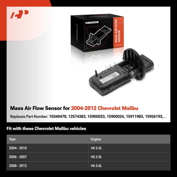 Mass Air Flow Sensor for 2004-2012 Chevrolet Malibu