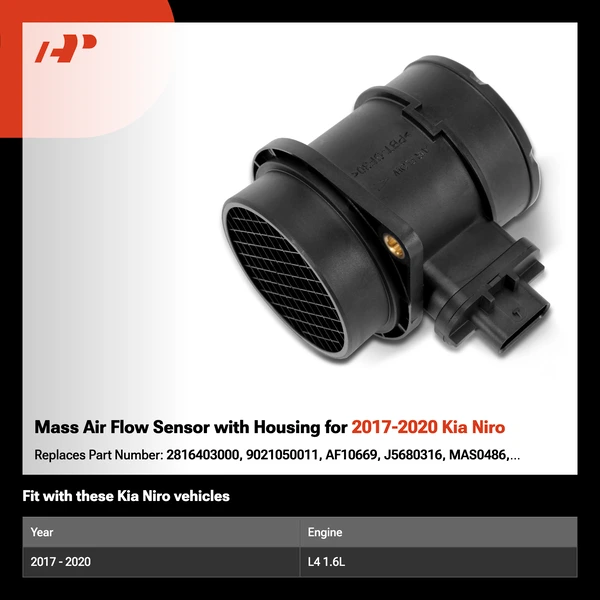 Mass Air Flow Sensor with Housing for 2017-2020 Kia Niro