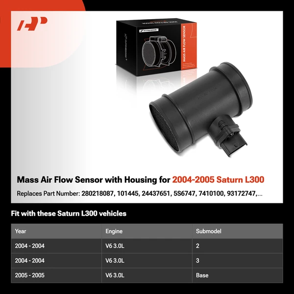Mass Air Flow Sensor with Housing for 2004-2005 Saturn L300