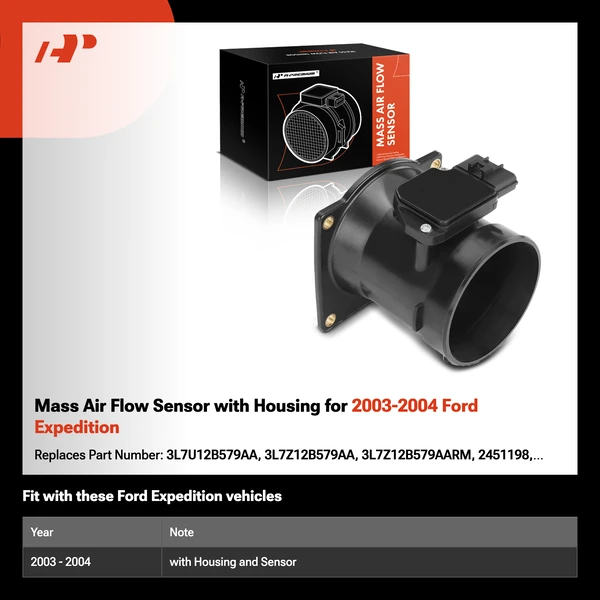 Mass Air Flow Sensor with Housing for 2003-2004 Ford Expedition