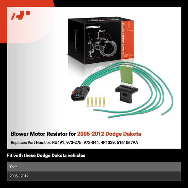 Blower Motor Resistor for 2005-2012 Dodge Dakota