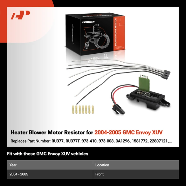 Heater Blower Motor Resistor for 2004-2005 GMC Envoy XUV