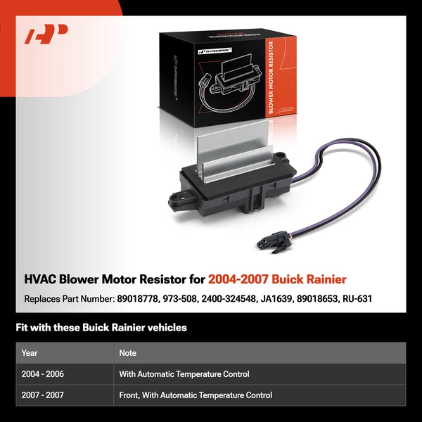 HVAC Blower Motor Resistor for 2004-2007 Buick Rainier