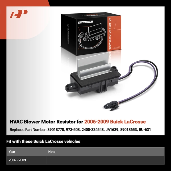 HVAC Blower Motor Resistor for 2006-2009 Buick LaCrosse