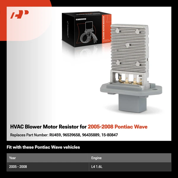 HVAC Blower Motor Resistor for 2005-2008 Pontiac Wave